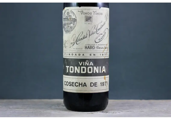 1970 Lopez de Heredia Viña Tondonia (Gran Reserva) - $400 + 750ml Gran Reserva Red