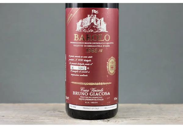 1985 Bruno Giacosa Barolo Riserva Falletto - $400 + - 1985 - 750ml - Barolo - Italy