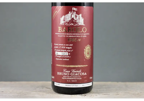 1985 Bruno Giacosa Barolo Riserva Falletto - $400+ 750ml Italy