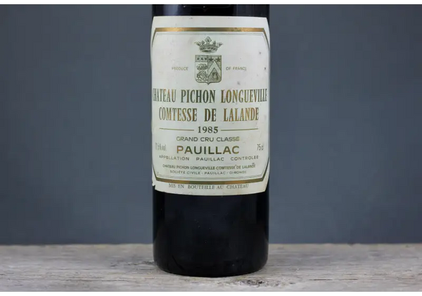 1985 Pichon Lalande Pauillac - $400 + 2nd Growth (Deuxiemes Cru) 750ml Bordeaux
