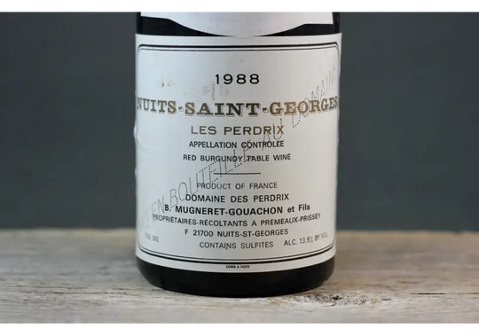 1988 Mugneret-Gouachon Nuits Saint Georges 1er Cru Les Perdrix
