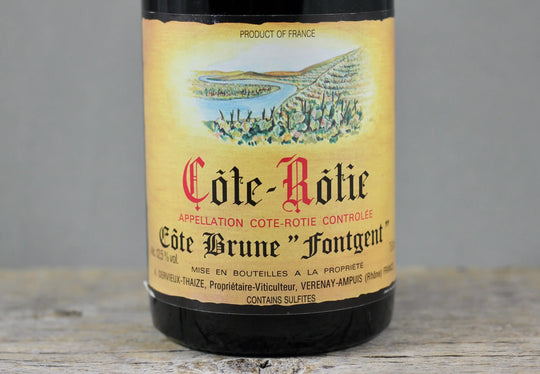 1989 Dervieux-Thaize Côte Rôtie Côte Brune "Fontgent" Cuvée Réservée