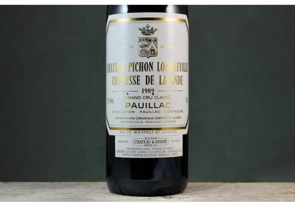 1989 Pichon Lalande Pauillac 1.5L - $400 + 2nd Growth (Deuxiemes Cru) Bordeaux