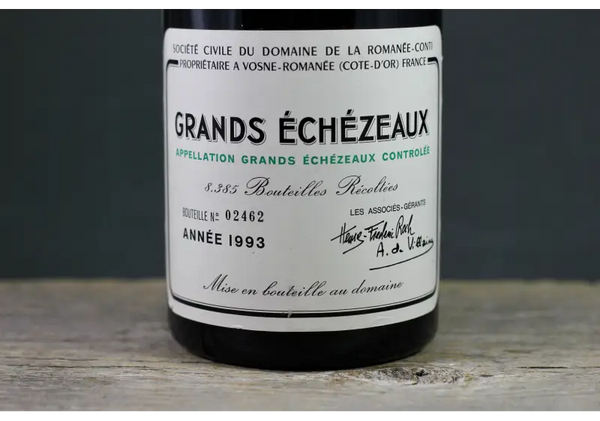 1993 Domaine de la Romanée-Conti Grands Echezeaux - $400 + - 1993 - 750ml - Burgundy - France