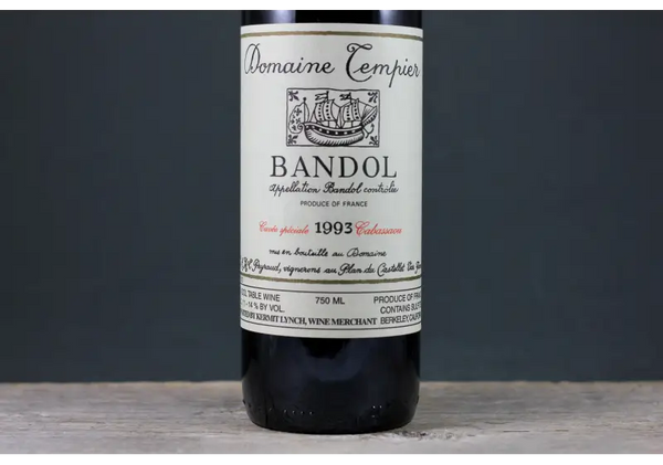 1993 Tempier Bandol Cuvée Cabassaou - $200-$400 - 1993 - 750ml - Bandol - France