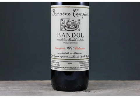 1993 Tempier Bandol Cuvée Cabassaou - $200-$400 750ml France