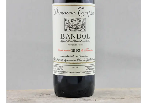 1993 Tempier Bandol Cuvée La Tourtine - $200-$400 750ml France
