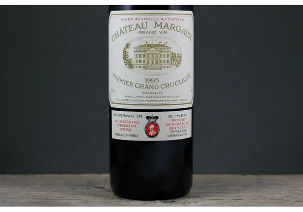 1995 Chateaux Margaux - $400 + 750ml Bordeaux Cabernet Sauvignon