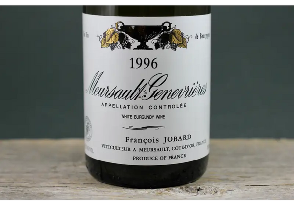 1996 François Jobard Meursault 1er Cru Genevrières - $400 + 750ml Burgundy Chardonnay