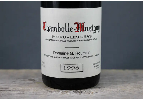 1996 Roumier Chambolle - Musigny 1er Cru Les Cras - $400 + 750ml Burgundy