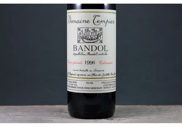 1996 Tempier Bandol Cuvée Cabassaou - $200 - $400 750ml France