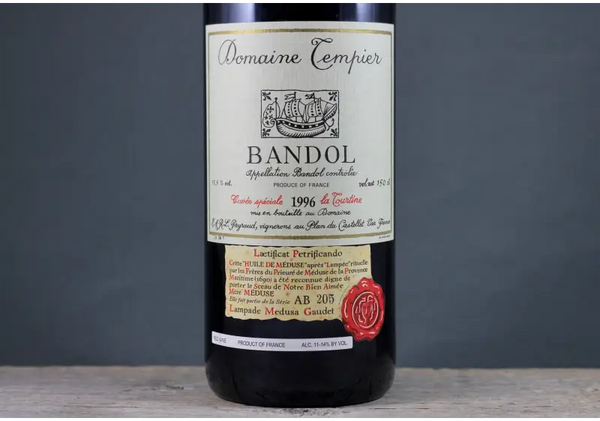 1996 Tempier Bandol Cuvée La Tourtine 1.5L - $400 + France