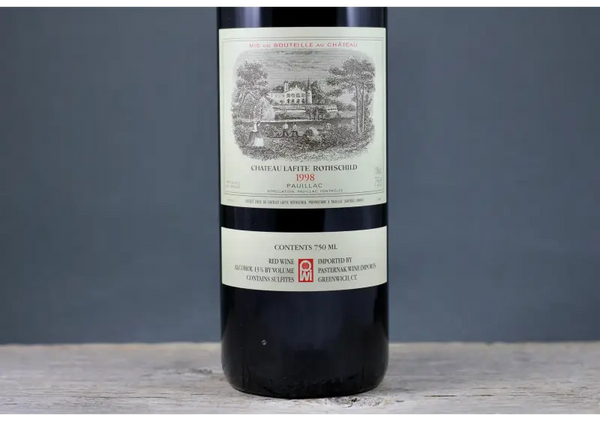 1998 Chateau Lafite Rothschild - $400 + 750ml Bordeaux Cabernet Sauvignon