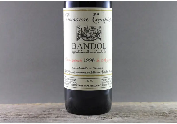 1998 Tempier Bandol Cuvée La Migoua - $200 - $400 750ml Cinsault
