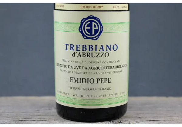 1999 Emidio Pepe Trebbiano d’Abruzzo - $400 + 750ml Abruzzo Italy