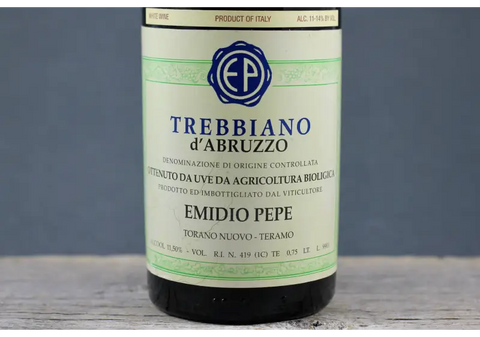 1999 Emidio Pepe Trebbiano d’Abruzzo - $400+ 750ml Abruzzo Italy