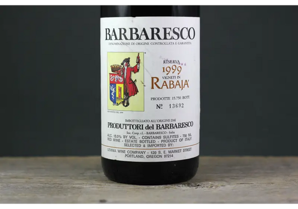 1999 Produttori del Barbaresco Riserva Rabaja - $200-$400 750ml Italy