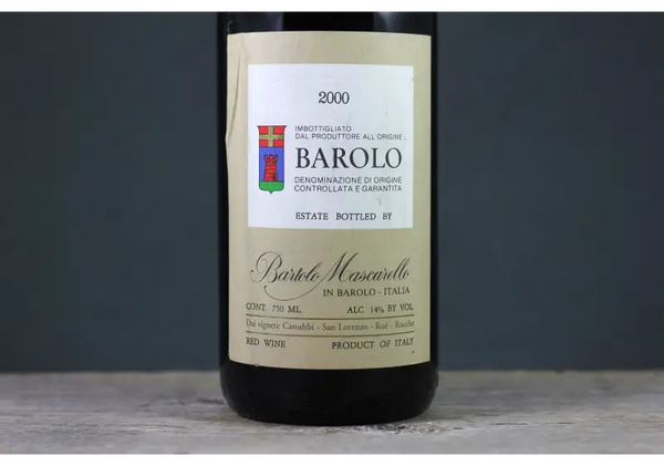 2000 Bartolo Mascarello Barolo - $400+ 750ml Italy