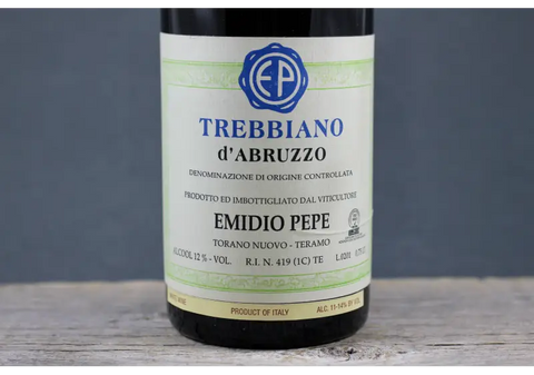 2001 Emidio Pepe Trebbiano d’Abruzzo - $400+ 750ml Abruzzo Italy