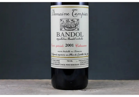 2001 Tempier Bandol Cuvée Cabassaou - $200-$400 750ml France