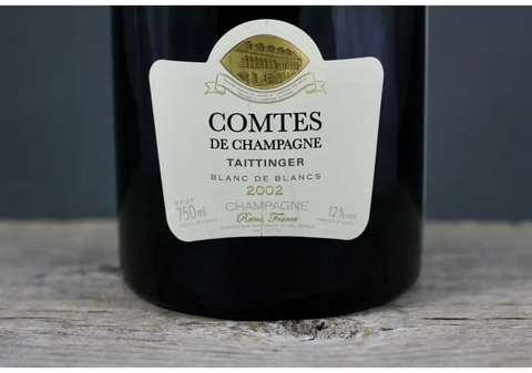 2002 Taittinger Comtes de Champagne Brut Blanc Blancs - $400+ 750ml All Sparkling