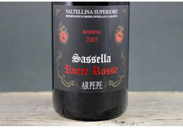 2005 ARPEPE Sassella Rocce Rosse Riserva Valtellina Superiore - $100-$200 - 2005 - 750ml - Italy - Lombardy
