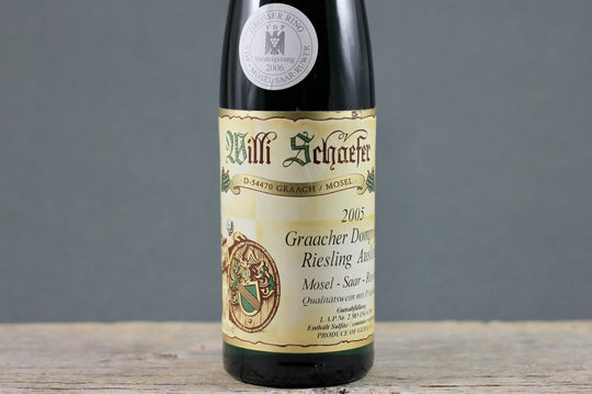 2005 Willi Schaefer Graacher Domprobst Riesling Auslese Grosser Ring #02 (Auction) 375ml