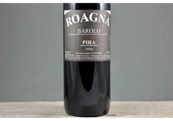 2006 Roagna Barolo Pira Riserva (Late - release) - $400 + 750ml Italy