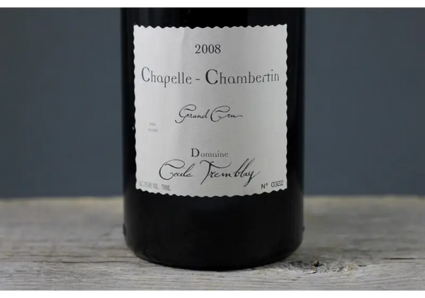 2008 Cecile Tremblay Chapelle-Chambertin - $400+ 750ml Burgundy France