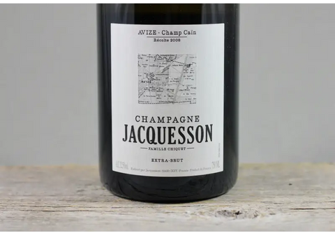 2008 Jacquesson Avize - Champ Caïn Blanc de Blancs Extra Brut Champagne (Pre-Arrival) $200-$400 750ml All Sparkling