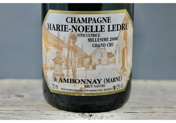2008 Marie-Noelle Ledru Grand Cru Brut Nature Champagne - $400+ All Sparkling Year Published: 2023