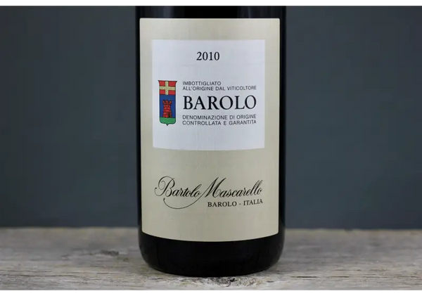 2010 Bartolo Mascarello Barolo - $400 + 750ml Italy