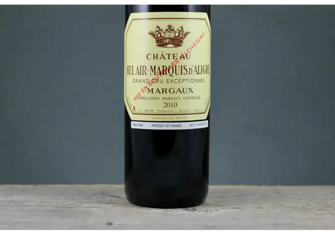 2010 Bel Air-Marquis d’Aligre Margaux - $60-$100 750ml Bordeaux Cabernet Sauvignon