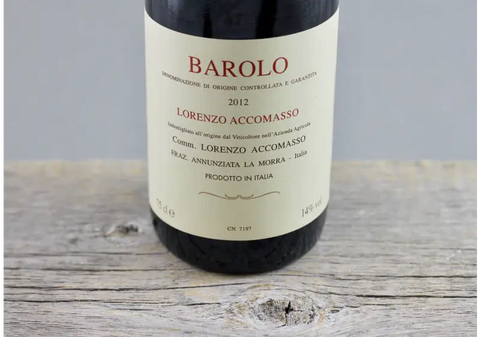2012 Accomasso Barolo - $200-$400 750ml Italy