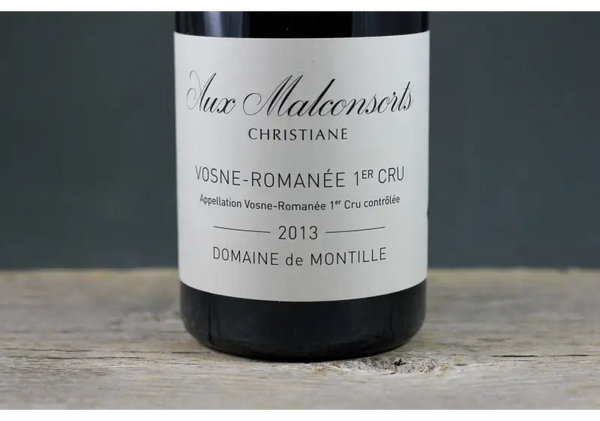 2013 De Montille Vosne Romanée 1er Cru Aux Malconsorts Christiane - $400 + 750ml Burgundy France