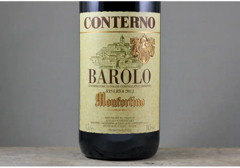 2013 Giacomo Conterno Barolo Riserva Monfortino 1.5L - $400+ Italy