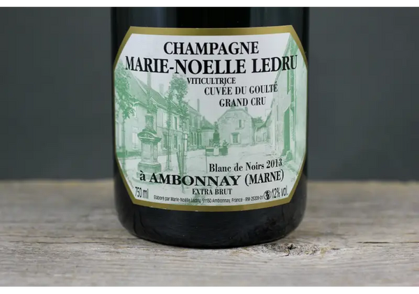 2013 Marie-Noelle Ledru Cuvée du Goulte Grand Cru Brut Champagne - $400+ 750ml All Sparkling Ambonnay