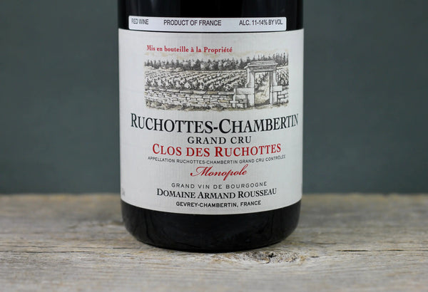2015 Armand Rousseau Ruchottes Chambertin Clos des (Monopole) - $400 + 750ml Burgundy France