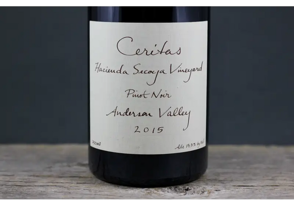 2015 Ceritas Hacienda Secoya Vineyard Pinot Noir - $60-$100 750ml Anderson Valley California