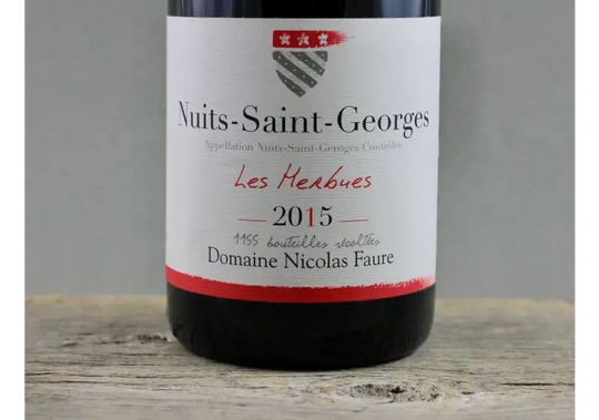 2015 Nicholas Faure Nuits Saint Georges Les Herbues