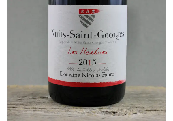 2015 Nicholas Faure Nuits Saint Georges Les Herbeus - $400 + - 2015 - 750ml - Burgundy - France