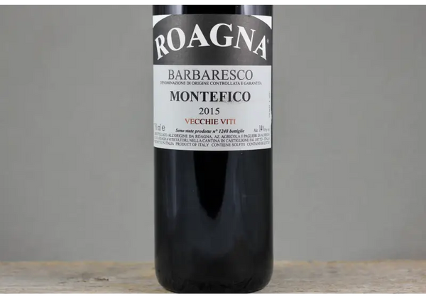 2015 Roagna Barbaresco Montefico Vecchi Viti - $200 - $400 750ml Italy