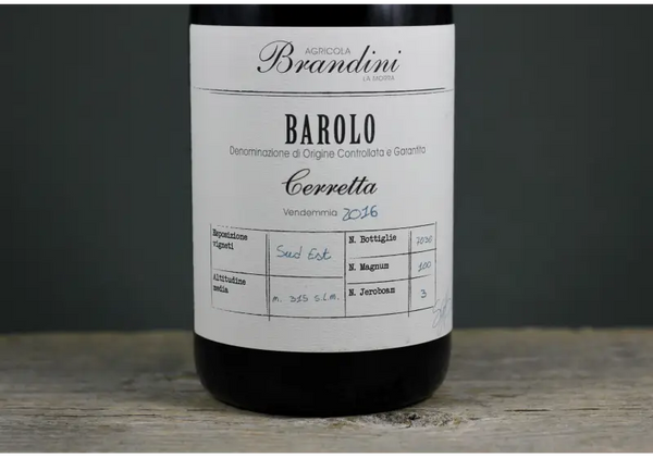 2016 Brandini Barolo Cerretta - $100-$200 - 2016 - 750ml - Barolo - Italy