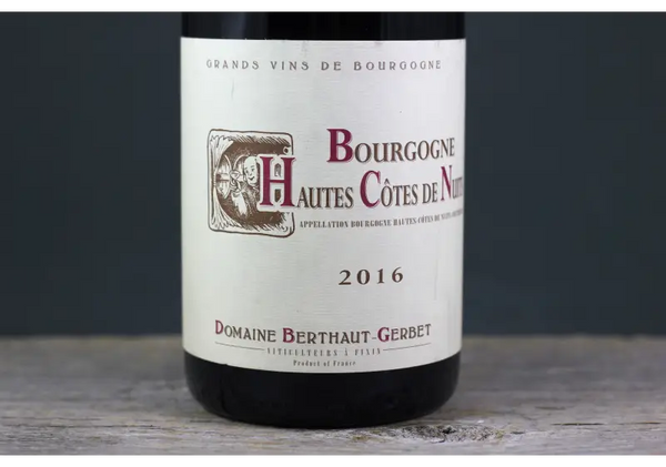 2016 Domaine Berthaut - Gerbet Bourgogne Hautes Côte de Nuits - $40 - $60 750ml Burgundy France