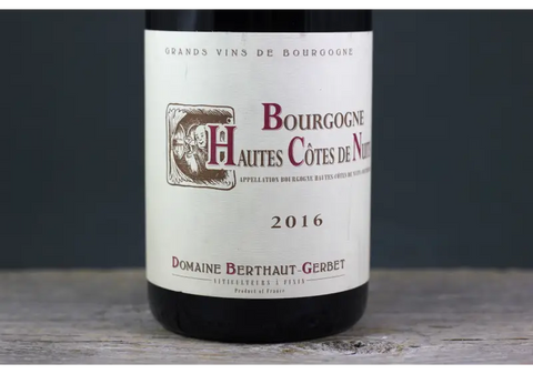 2016 Domaine Berthaut-Gerbet Bourgogne Hautes Côte de Nuits - $40-$60 750ml Burgundy France
