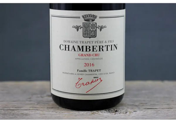 2016 Trapet Chambertin - $400 + - 2016 - 750ml - Burgundy - France