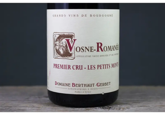 2017 Berthaut-Gerbert Vosne Romanée 1er Cru Petits Monts