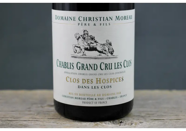 2017 Christian Moreau Chablis Les Clos ’Clos des Hospices’ - $100-$200 - 2017 - 750ml - Burgundy - Chablis