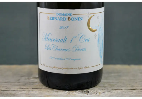 2017 Domaine Bernard-Bonin Meursault 1er Cru Les Charmes-Dessus - $400+ 750ml Burgundy Chardonnay