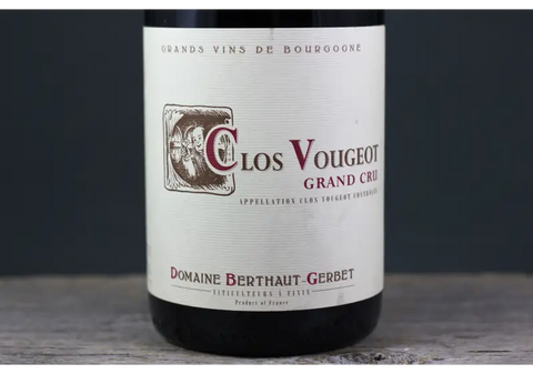 2017 Domaine Berthaut-Gerbet Clos Vougeot - $200-$400 750ml Burgundy France